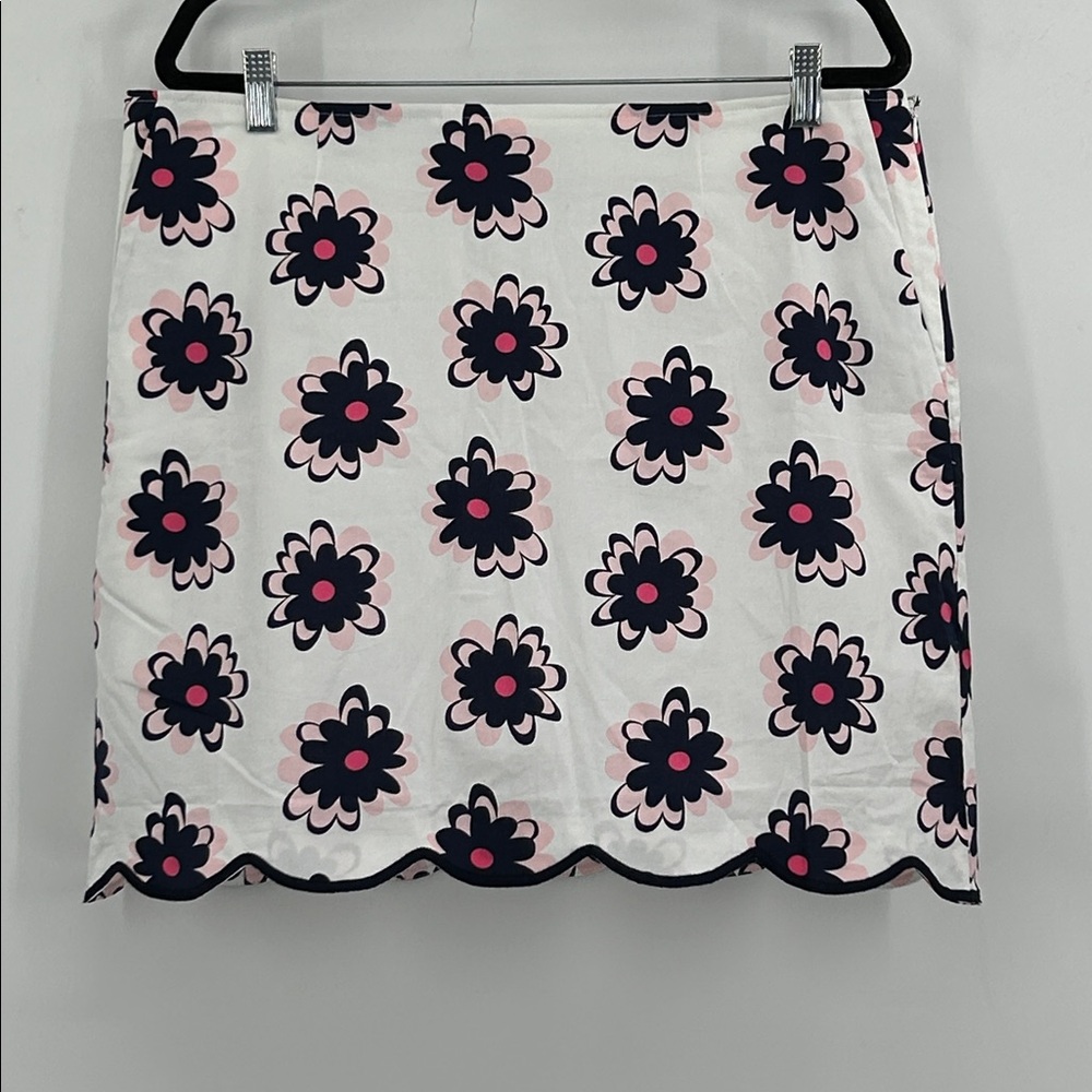 Golftini White Floral Scalloped Skort Snow Cone Brand New With Tags Size 14L - Picture 3 of 11